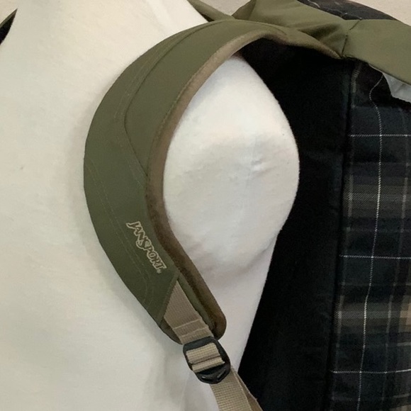 Jansport MISDEMEANOR Backpack - Black/Slate grey Shank Plaid - Picture 8 of 16